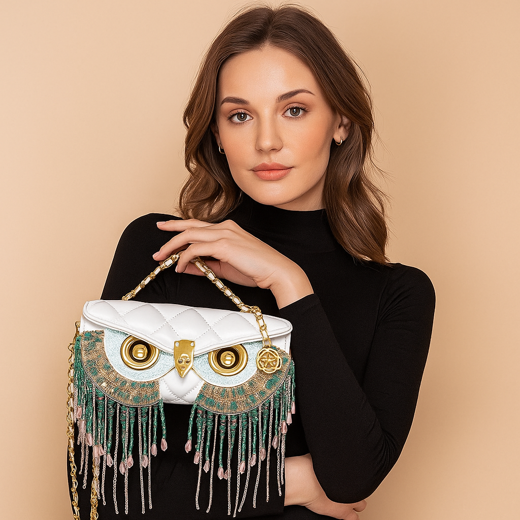 Premium Owl Shape 3D bag with Tassel Detailing