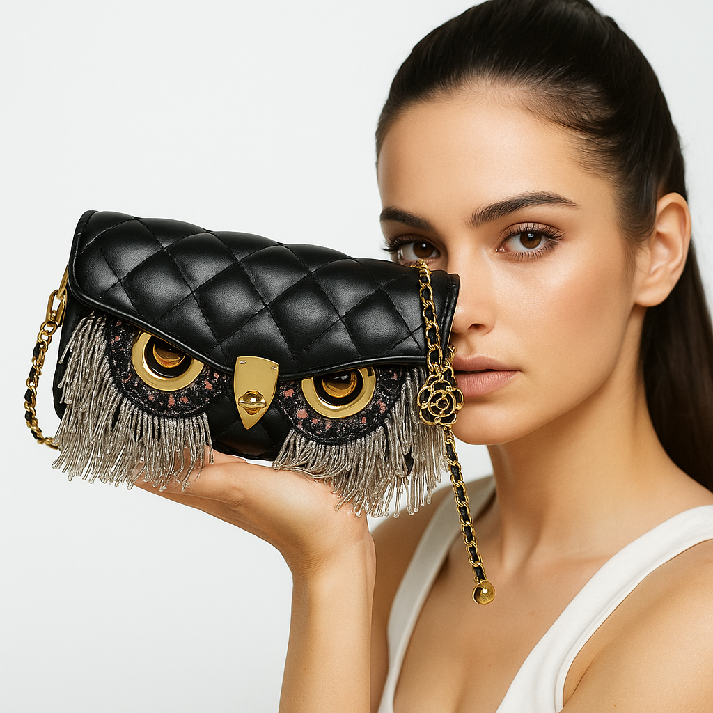 Premium Owl Shape 3D bag with Tassel Detailing