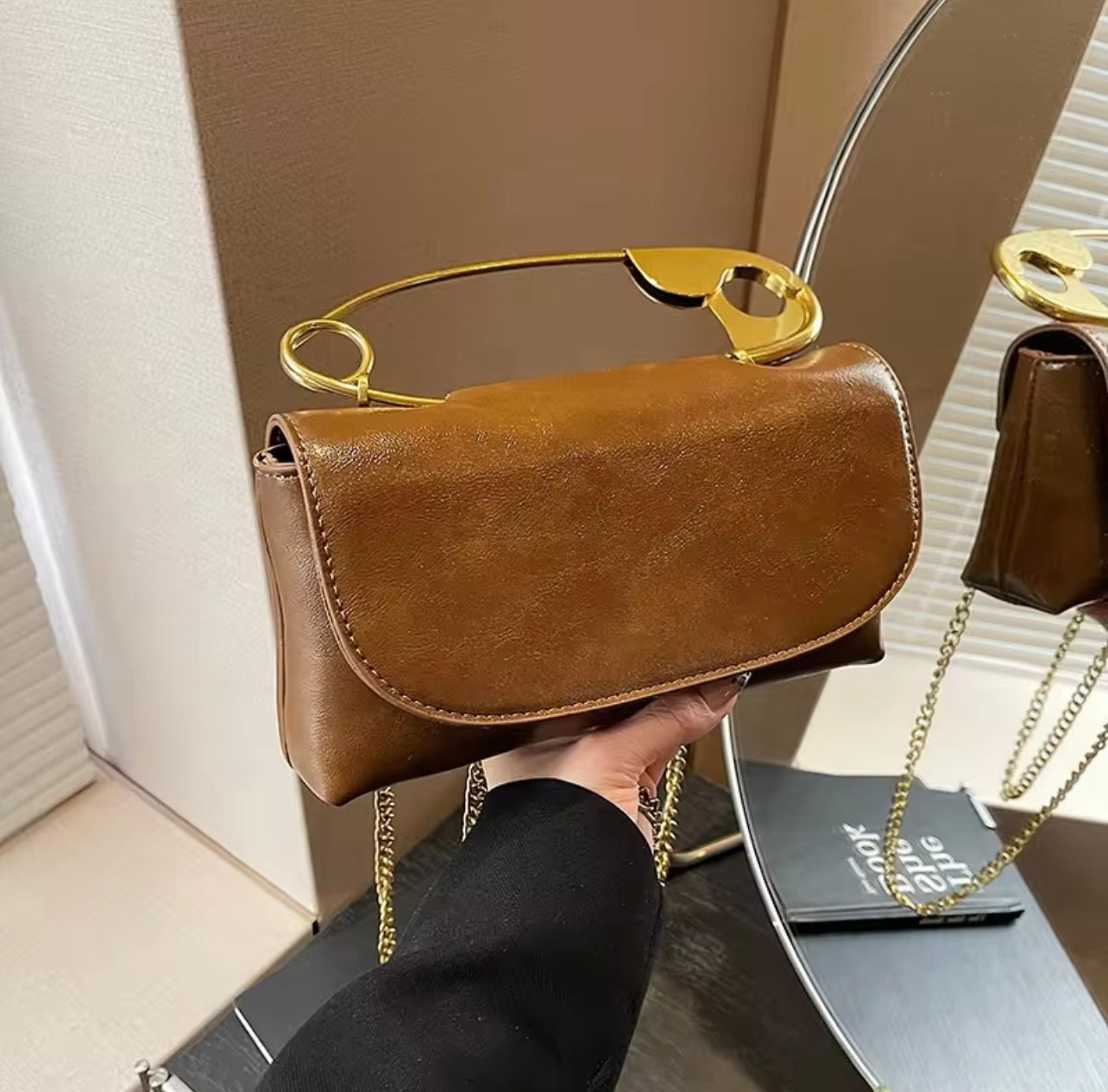 The Bucket bag Sequins - Brown