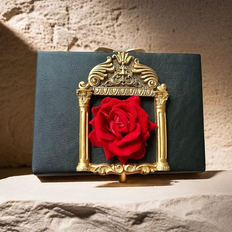 BEAUTY & THE BEAST ROSE CLUTCH